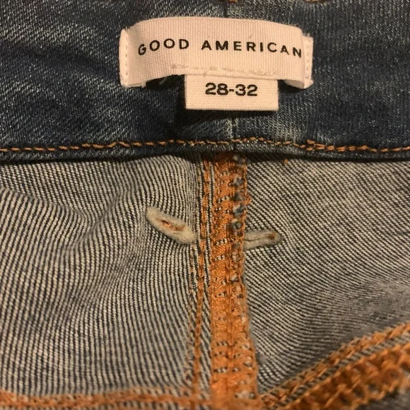 Good American x Calik Denim Always Fits Good Legs Skinny Crop Fits sizes 28W-32W - Picture 7 of 14